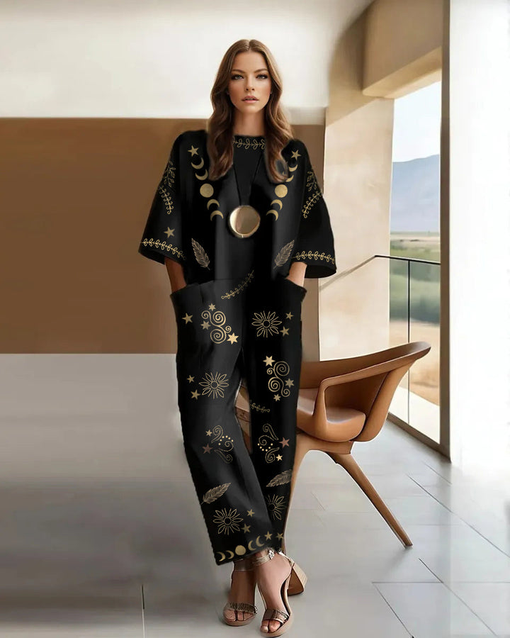 Ernestine – Baumwolle Elastisch Locker Jumpsuite