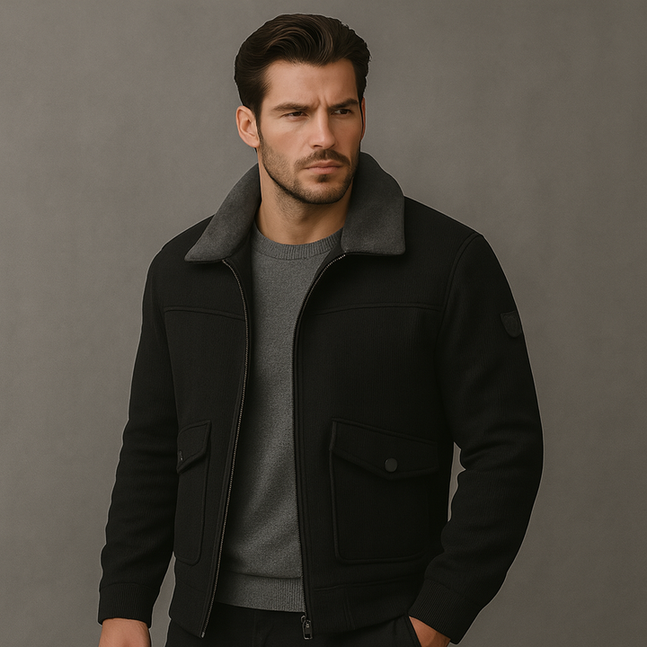 Nordine - Bomberjacke Mit Kunstfellkragen