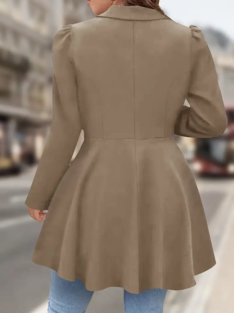 Mackayla – Eleganter Langarm Blazer Mit Einem Knopf