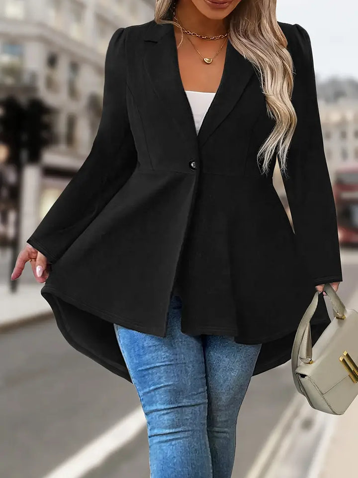 Mackayla – Eleganter Langarm Blazer Mit Einem Knopf