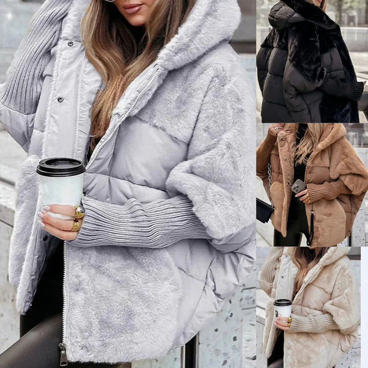 Cortnee – Übergroß Steppjacke Mit Kapuze