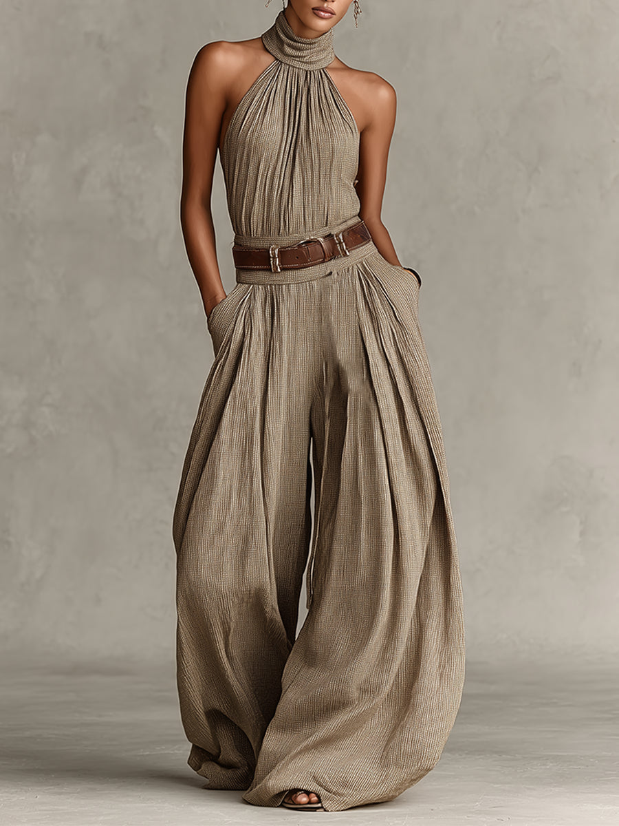 Jerina – Overall Mit Weitem Beinausschnitt Und Neckholder-Ausschnitt