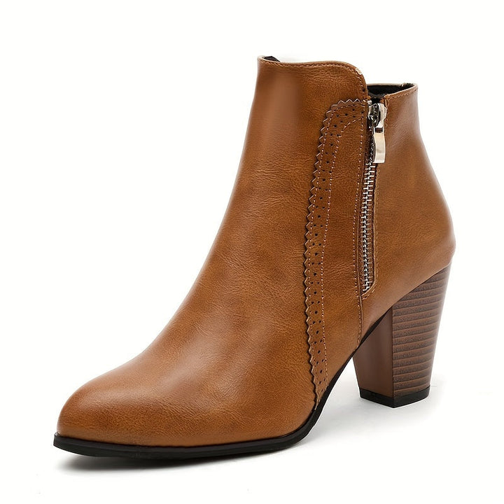 Zofie – Elegante Sandalette Mit Hohem Absatz Und Seitlichem Reißverschluss
