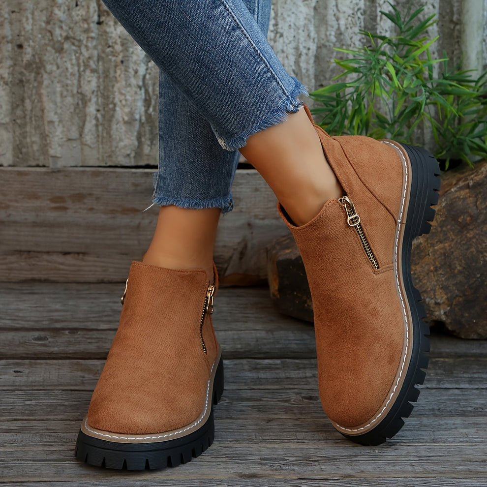 Birgitta - Stiefeletten Mit Seitlichem Reißverschluss