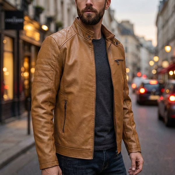 Nataniel - Elegante Langarm Jacke Mit Tasche