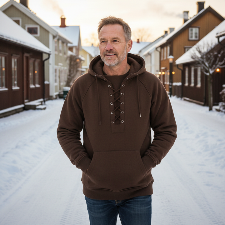 Hovav – Langarm Schnürung  Kapuzenpullover