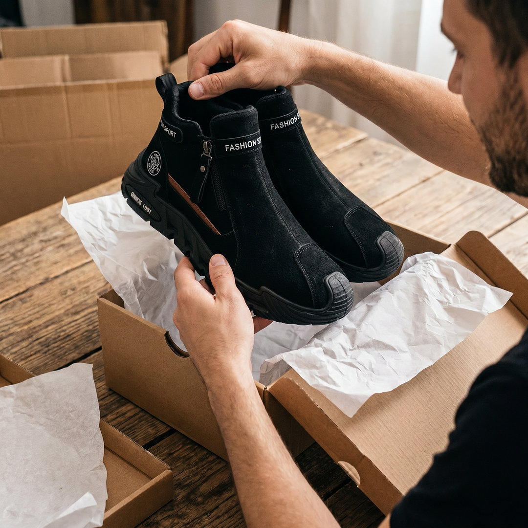 Albrecht – Stiefeletten mit Seitlichen Reißverschlüssen und Klobigen Sohlen