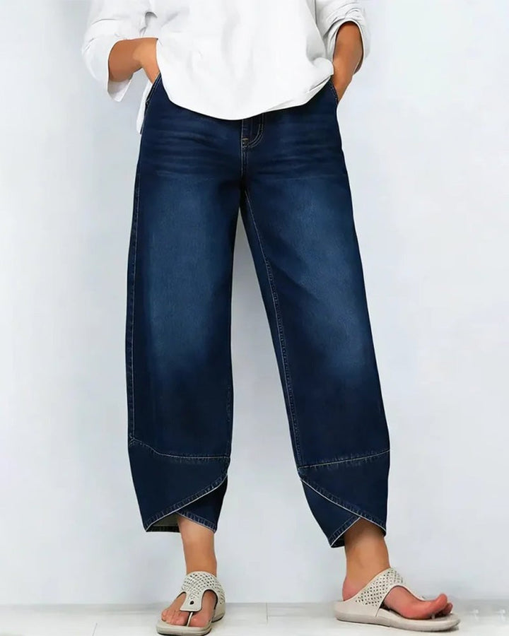 Synira – Lässige, Weite Beschnitten-Jeans