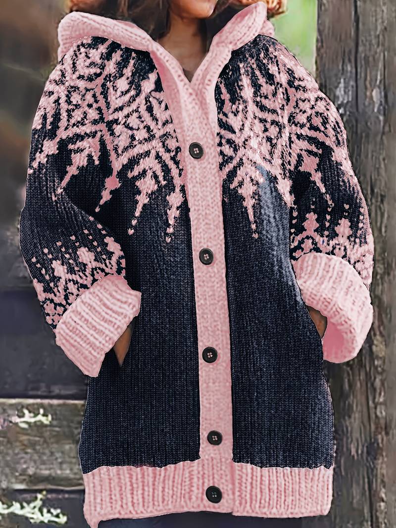 Hadassah - Eleganter Wintermantel Aus Stoff in Oversize Passform