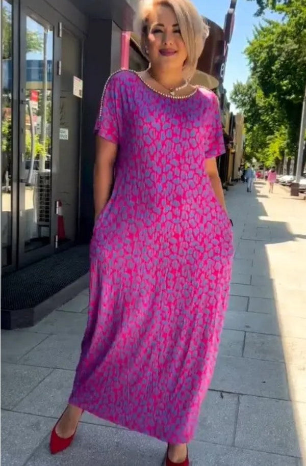 Aspasia – Mutiges Und Luftiges Kleid Mit Drucken