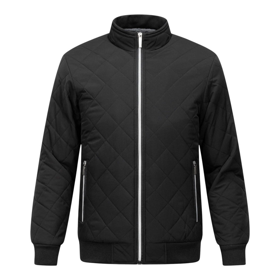 Hristo – Vlies gefütterte Jacke Mit Rautenmuster