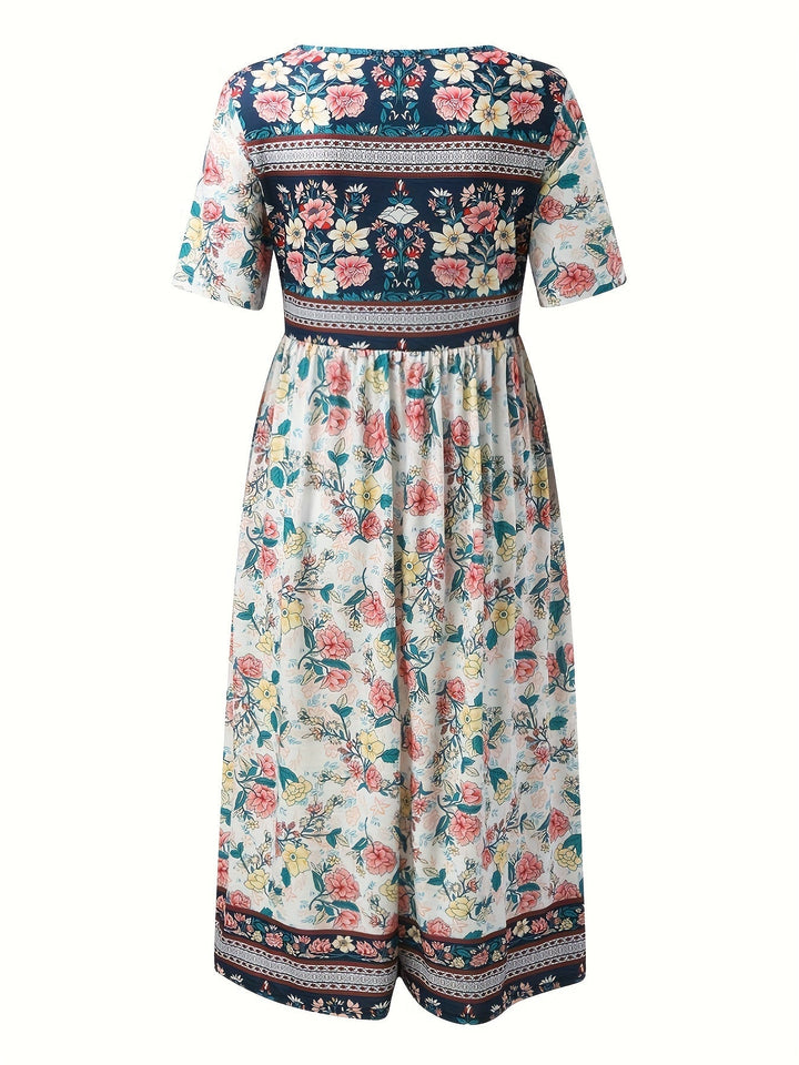 Jeeni – Kurzärmeliges Kleid Mit Blumenmuster