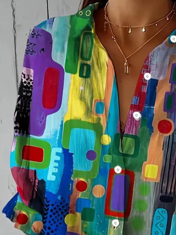 Hunia - Stilvolle Mehrfarbige Bluse