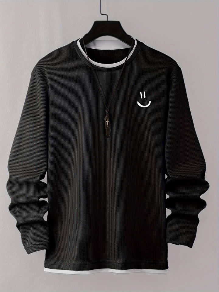 Desmond – Langärmliges Hemd Mit Gesichtsaufdruck