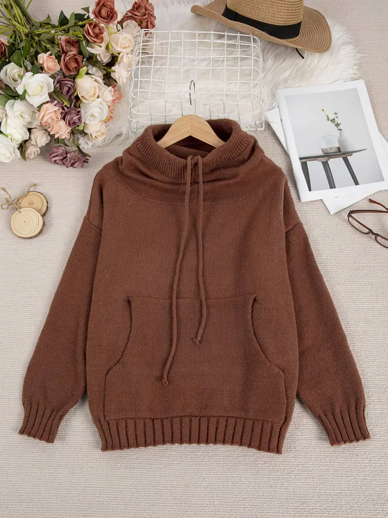 Natala - Strickpullover Mit Kängurutasche
