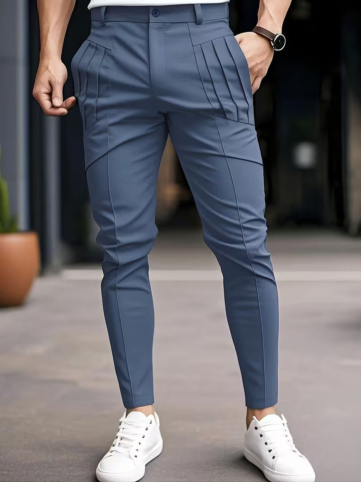Altmann – Slim Fit Hose mit Bundfalten Und Eingrifftaschen