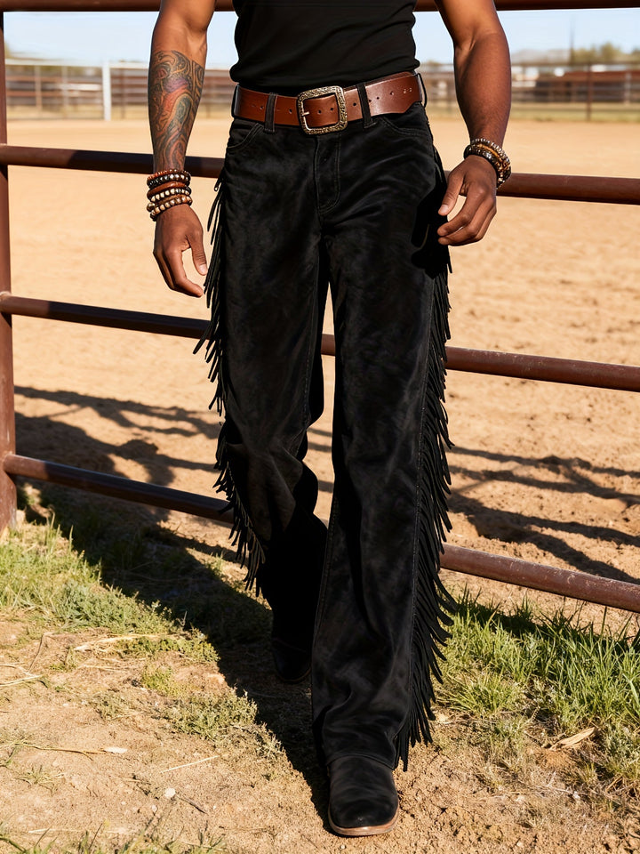 Altan – Lässige Retro Westernhose Mit Fransen