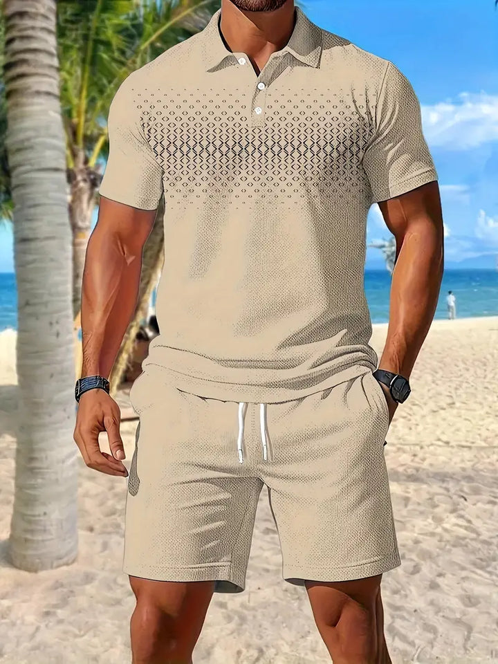 Zackary – Sommer Liches kurzärmliges Zweiteiler Set