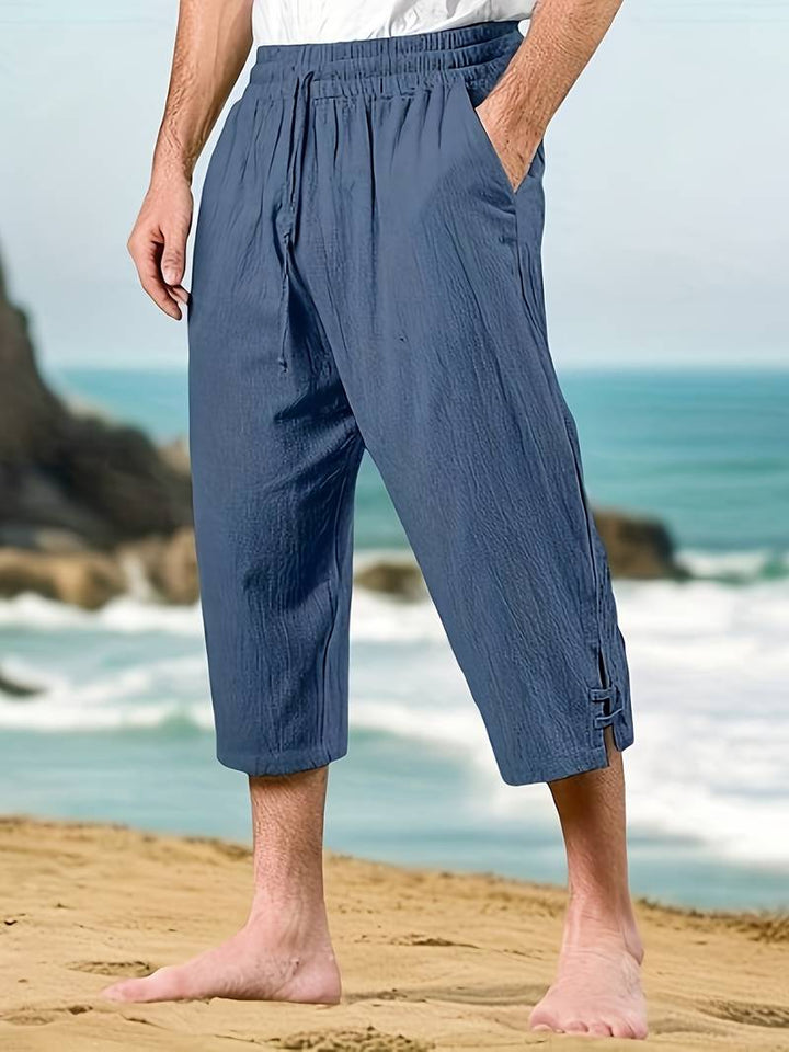 Eksteen - Lässige Leinenhose Mit Mehreren Taschen