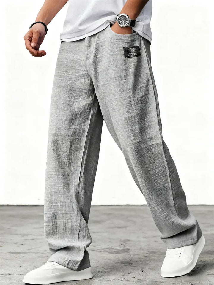 Lushan - Weite Leinen Hose