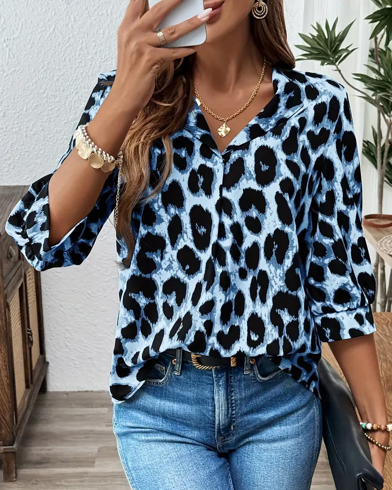 Ianira - Bequeme Bluse Mit V-Ausschnitt