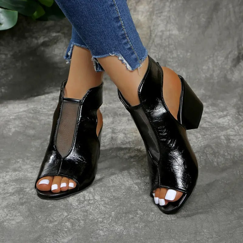Thomis – Rutschfeste Ledersandalen Mit Offener Zehenpartie