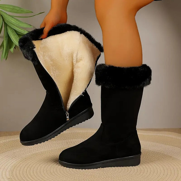 Margaery – Eleganter Halbhoher Stiefel Mit Seitlichem Reißverschluss