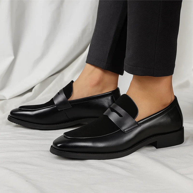 Callen – Zweifarbige Penny-Loafer Als Slipper