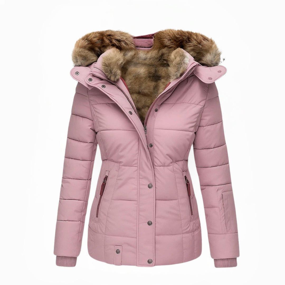 Barbra – Winter Mantel Mit Kapuze Und Fellfutter