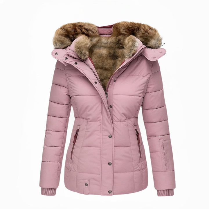 Barbra – Winter Mantel Mit Kapuze Und Fellfutter