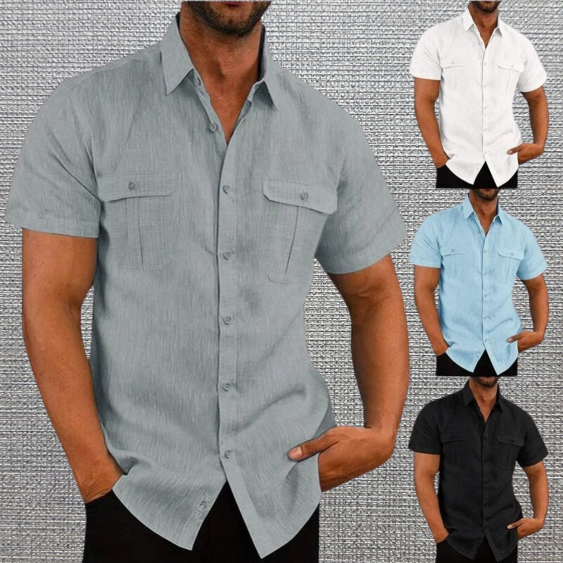 Darius - Kurzarmhemden Mit Zwei Brusttaschen