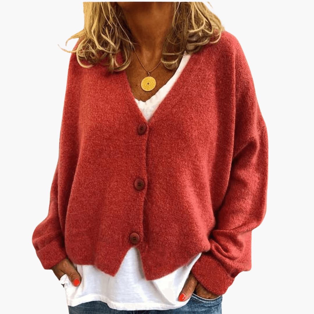 Gwen – Langärmelige Strickjacke