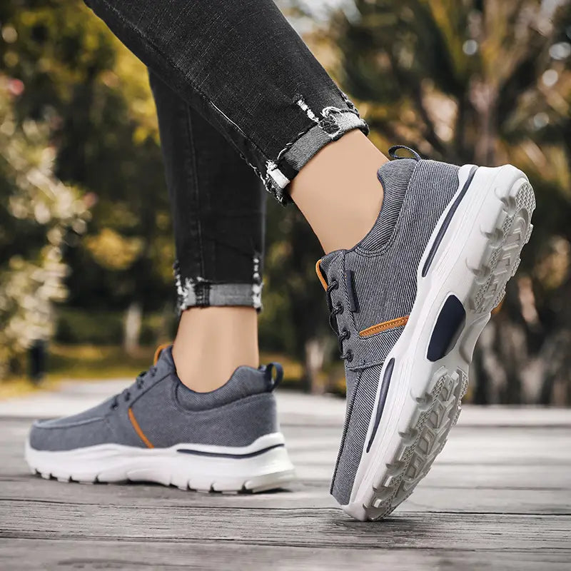 Keidean – Atmungsaktive Schnür-Turnschuhe Aus Canvas