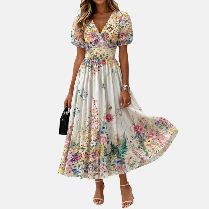 Kirina – Midi-Wickelkleid Mit Blumenmuster