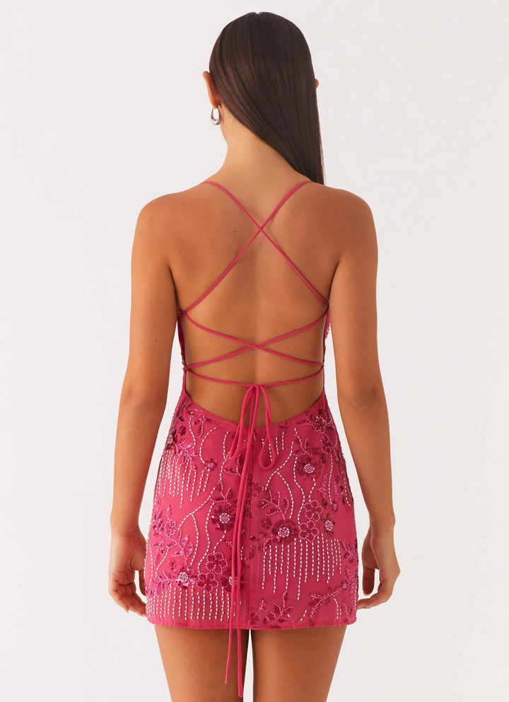 Kylina – Paillettenbesetztes Trägerloses Kleid