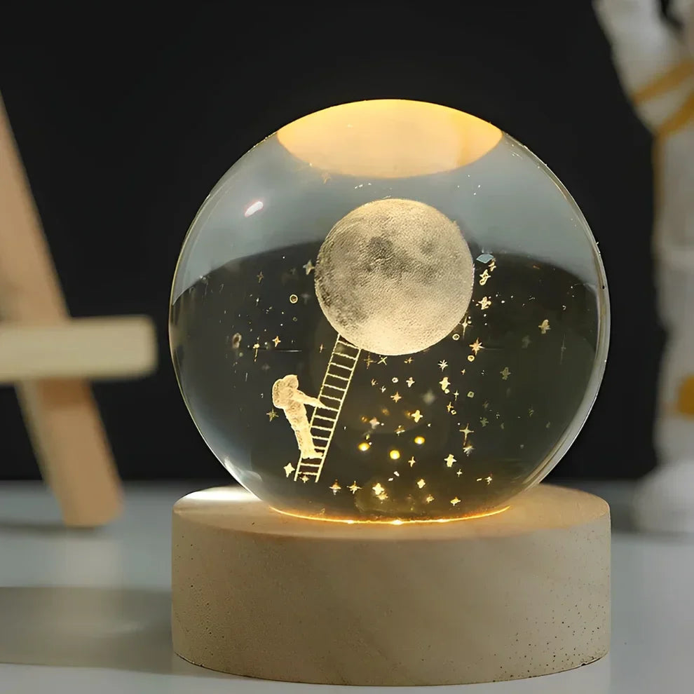 Glow Sphere – Leuchtende Kristallkugel Lampe