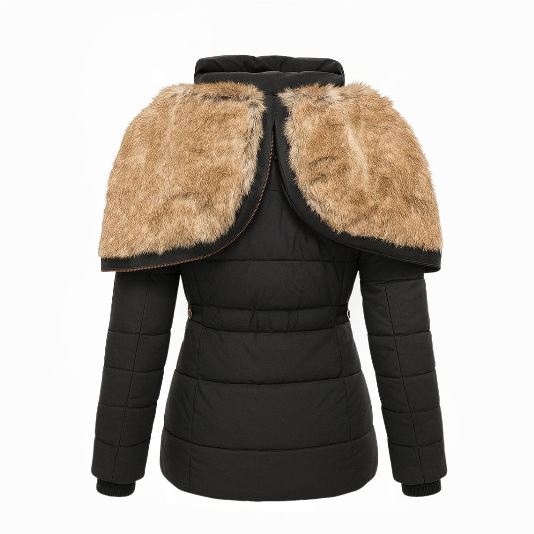 Barbra – Winter Mantel Mit Kapuze Und Fellfutter