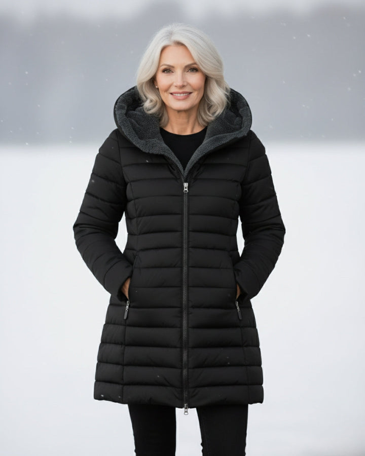 Oksiana – Fleece Gefütterter Puffer Mantel