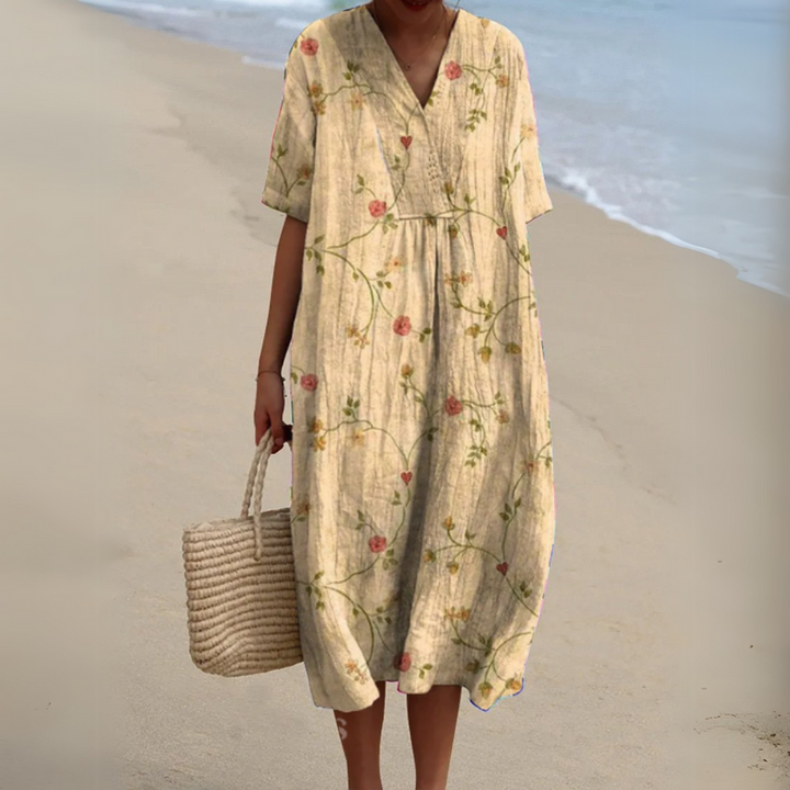 Lora - Bunt Geblümtes Sommerkleid