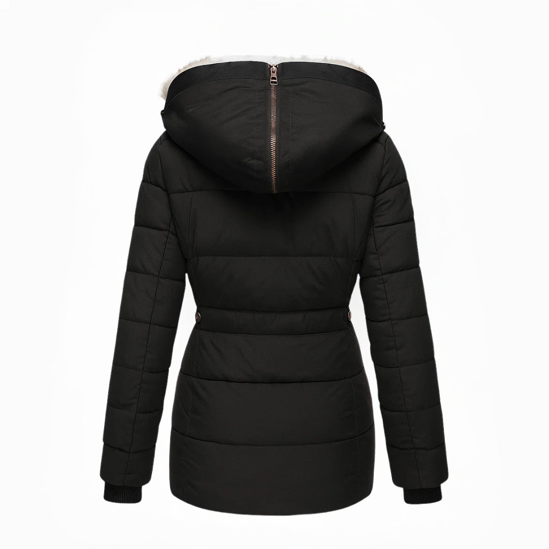 Barbra – Winter Mantel Mit Kapuze Und Fellfutter