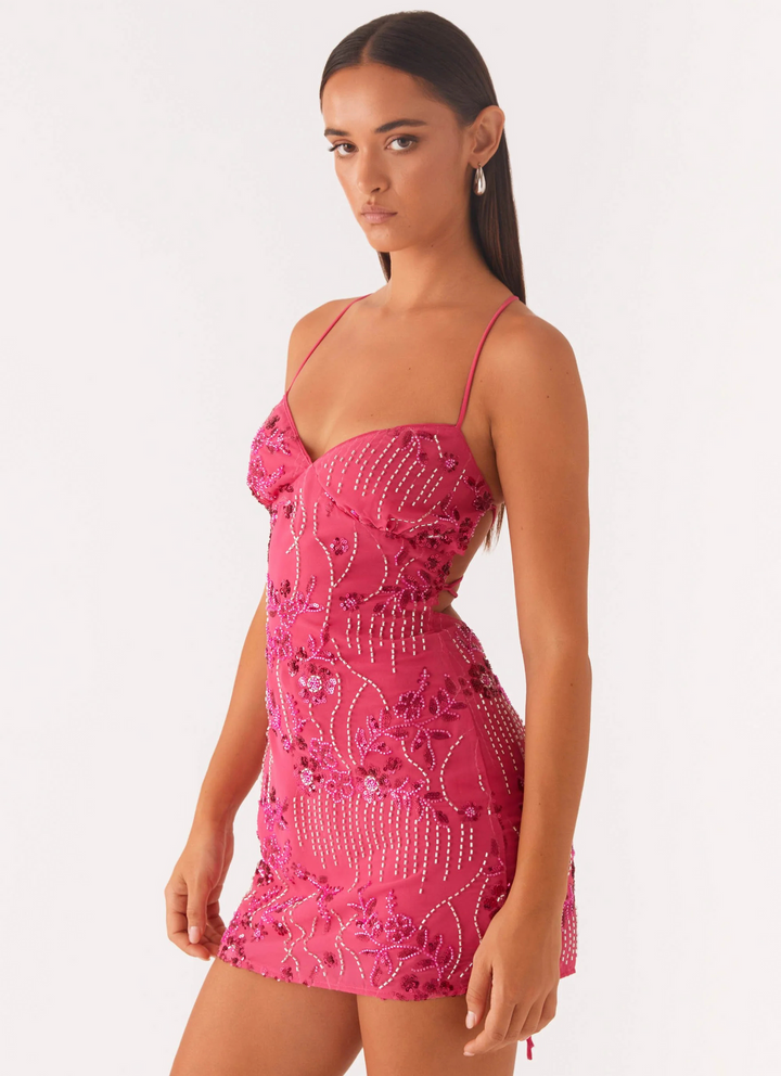Kylina – Paillettenbesetztes Trägerloses Kleid