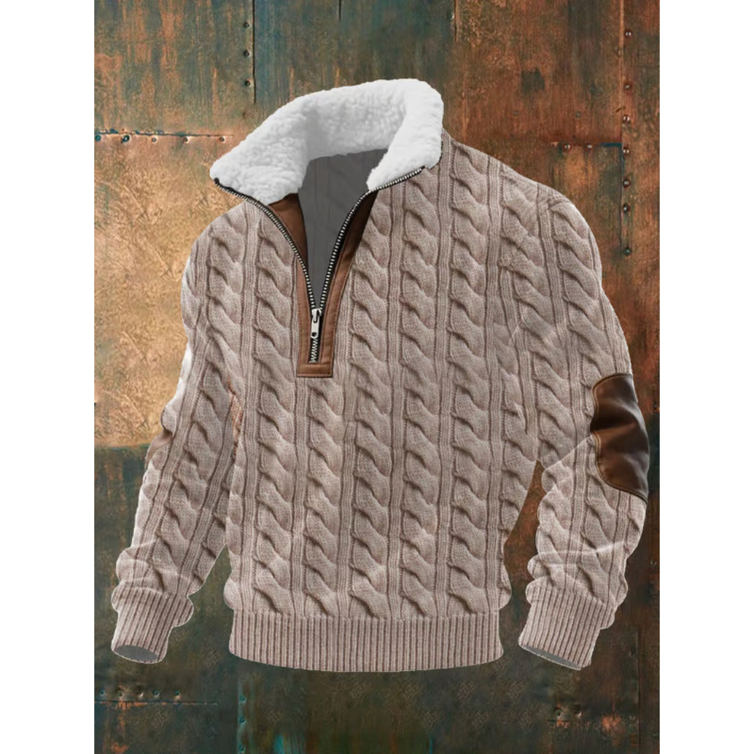 Naushad - Warmer Pullover Mit Hohem Kragen