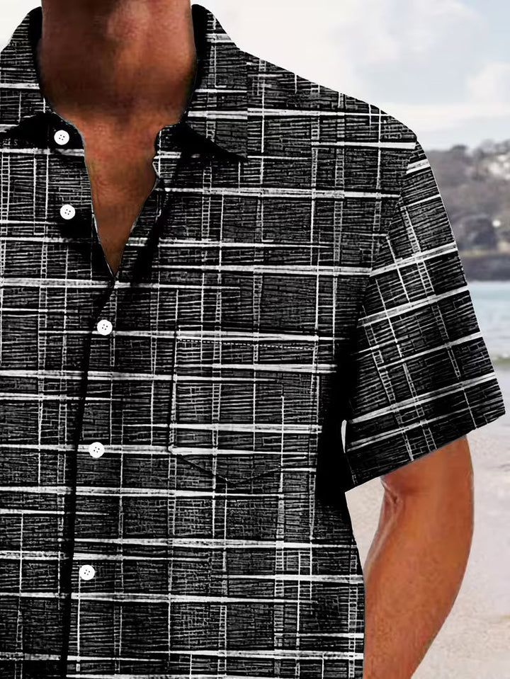 Jerrick - Hemd Mit Geometrischem Vintage-Print