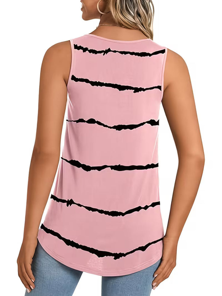 Reneza – Plissiertes, ärmelloses Tanktop