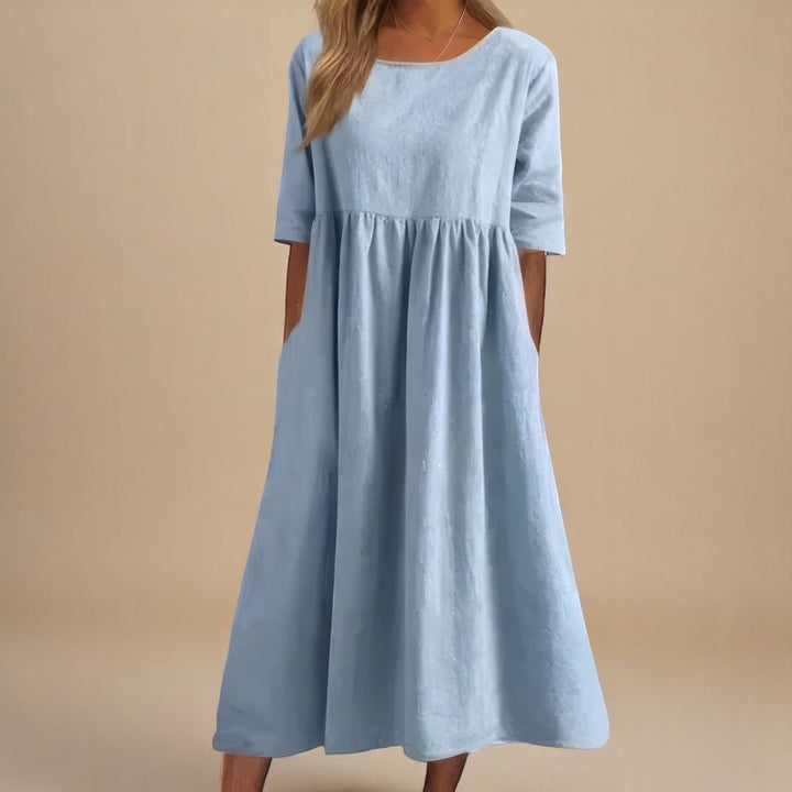 Cecilija - Atmungsaktives Baumwoll Kleid