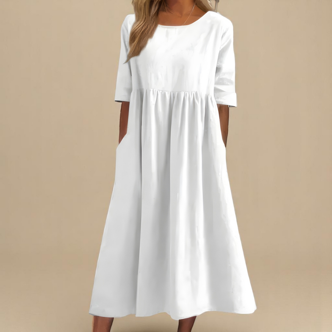 Cecilija - Atmungsaktives Baumwoll Kleid
