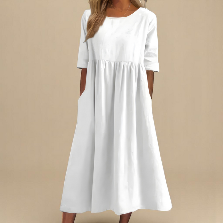 Cecilija - Atmungsaktives Baumwoll Kleid