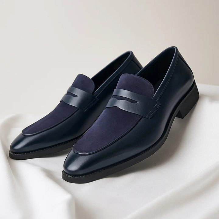 Callen – Zweifarbige Penny-Loafer Als Slipper