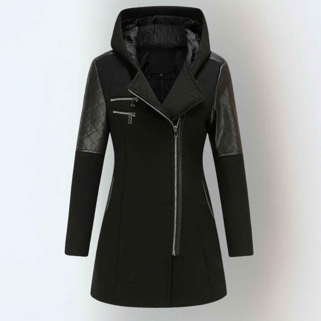 Jasneet – Winter Jacke Mit Kapuze Und Reißverschluss