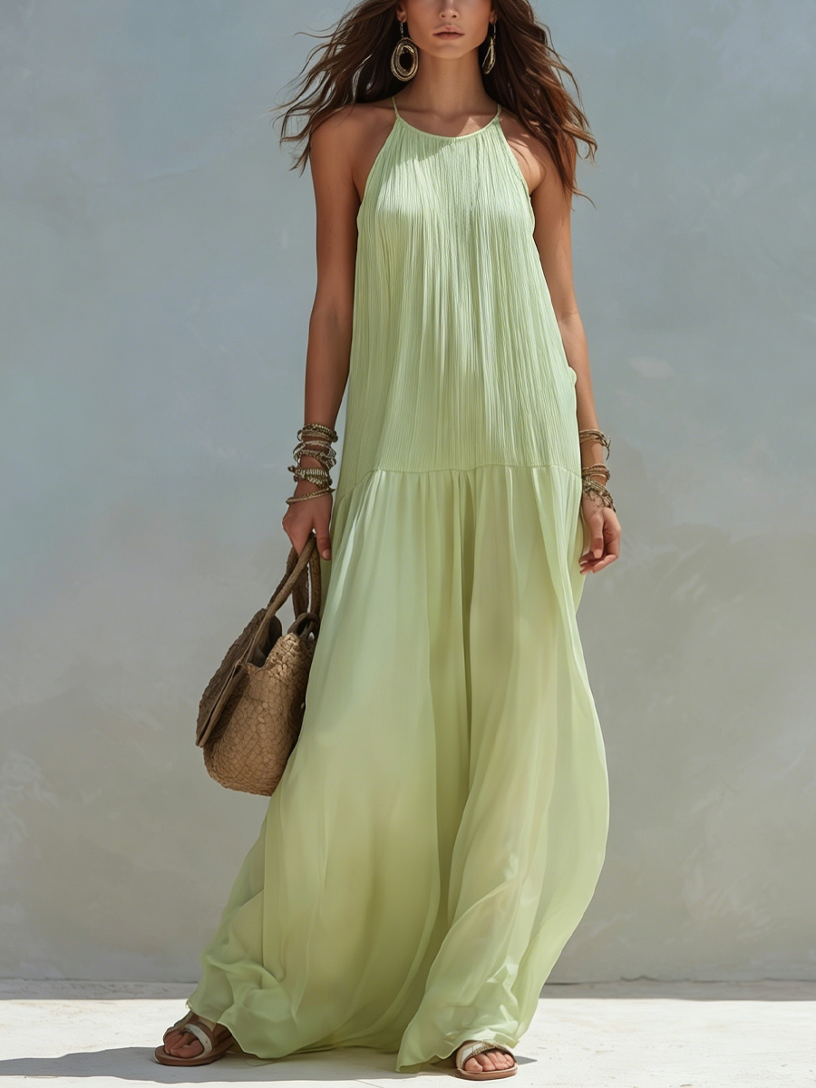 Frazier – Ärmelloses Maxikleid mit Falten